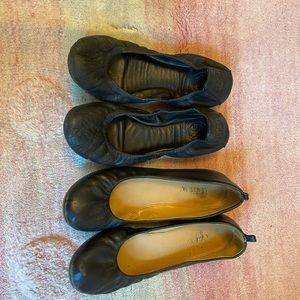 Tory Burch and J Crew Flats size 6